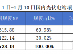 2025年1月1-10日EPC光伏项目情况分析报告